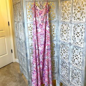Maxi paisley print dress